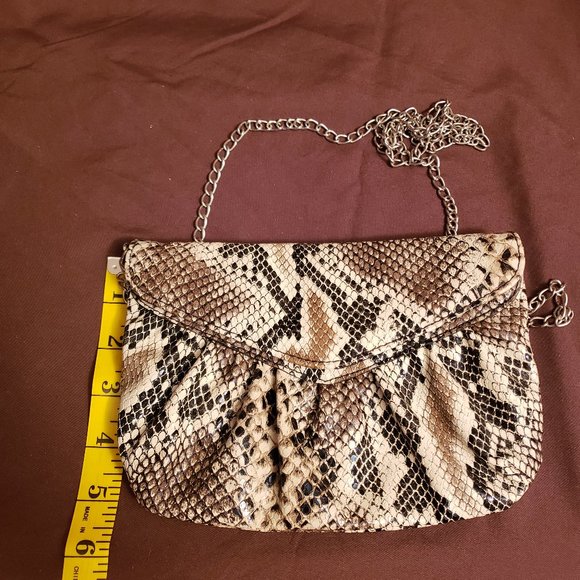 python snake print crossbody purse - Picture 1 of 4
